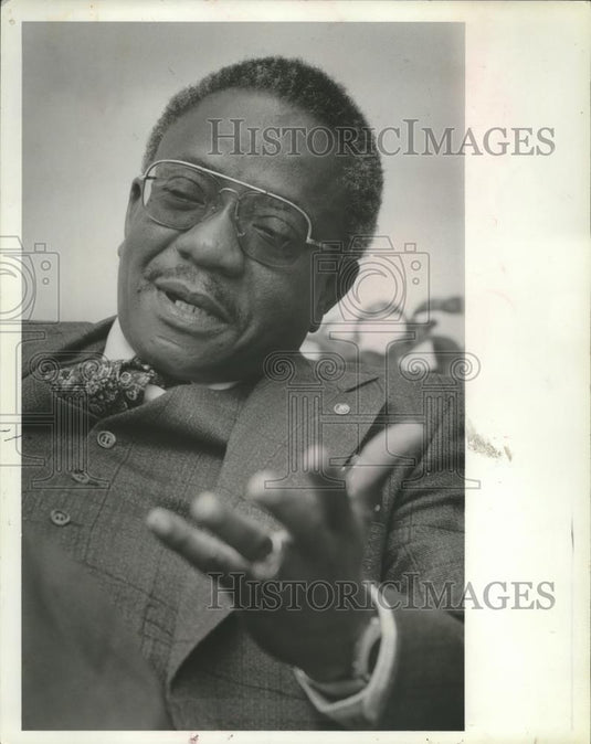 1981 Press Photo Eddie Blankenship, Candidate for City Council - abna26308 - Historic Images