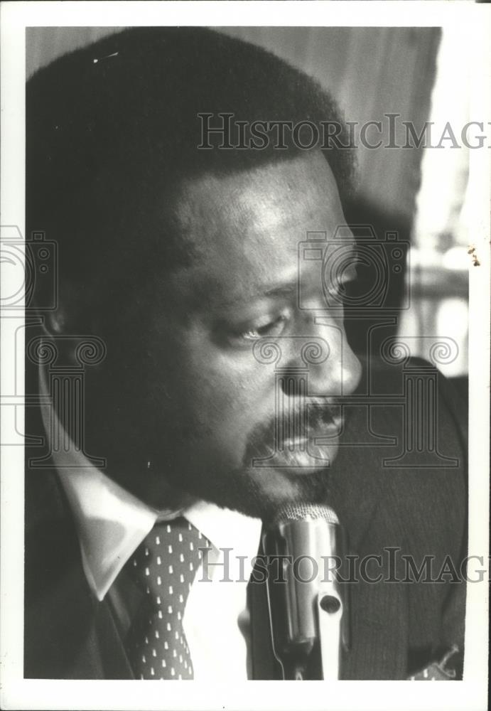 1981 Press Photo Willie Davis, Aide to Mayor Arrington, Birmingham, Alabama - Historic Images