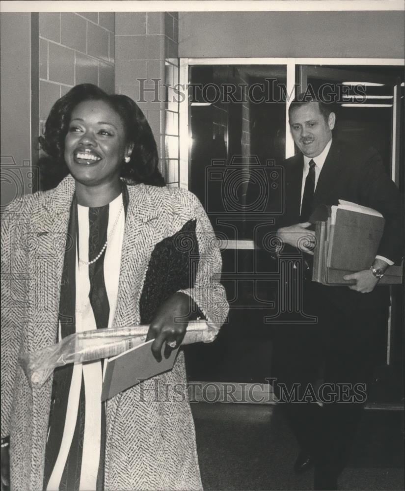 1985 Press Photo Gwendolyn and Billy Webb, Birmingham Police Officers, Alabama - Historic Images