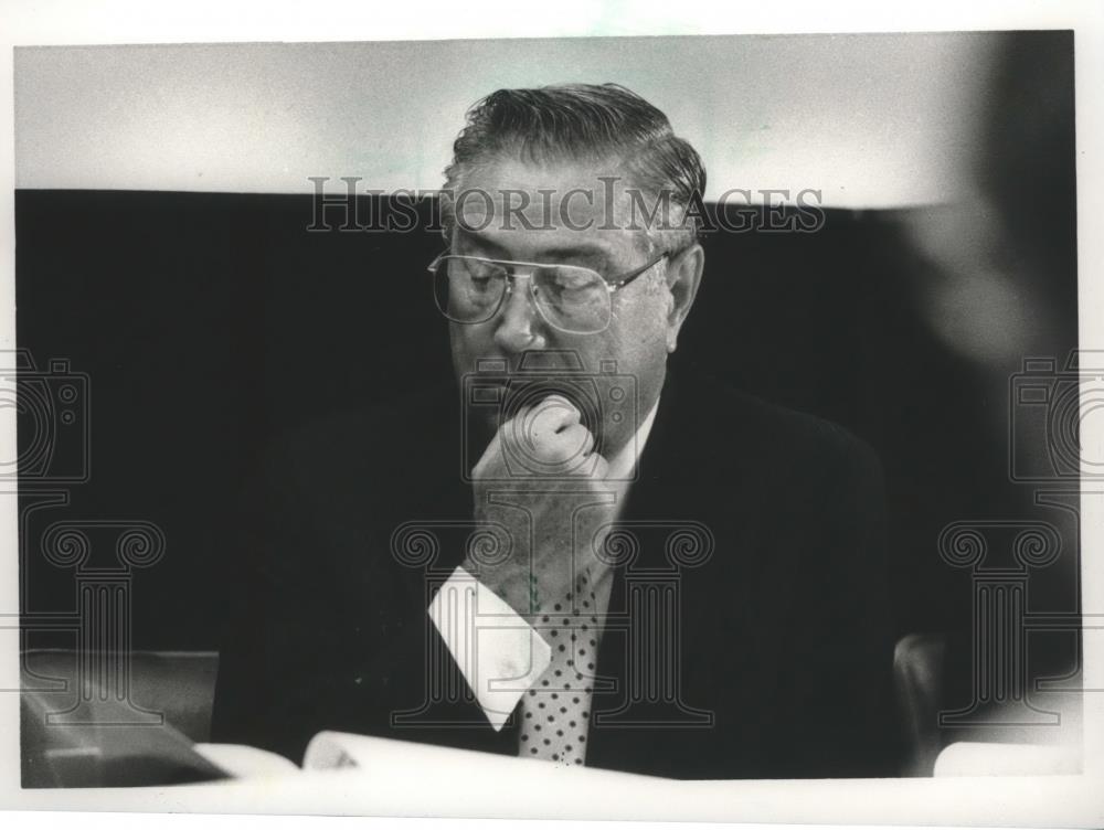 1986 Press Photo Birmingham, Alabama Airport Authority Alan Drennan - abna27001 - Historic Images