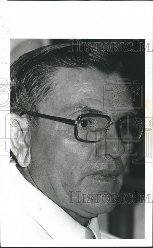 1980 Press Photo A. E. "Codger" Etress, Candidate for Shelby Company Commission - Historic Images