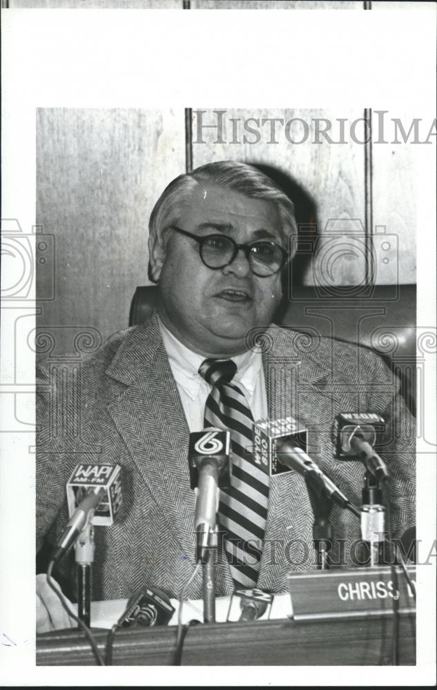 1981 Press Photo Chriss Doss, Jefferson County Commission - abna27788 - Historic Images