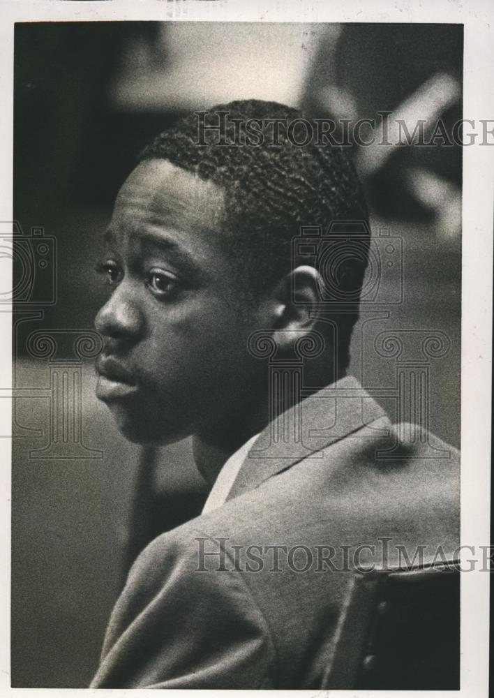 1986 Press Photo Vincent Ford, Charged with shooting Policeman Myron Massey - Historic Images