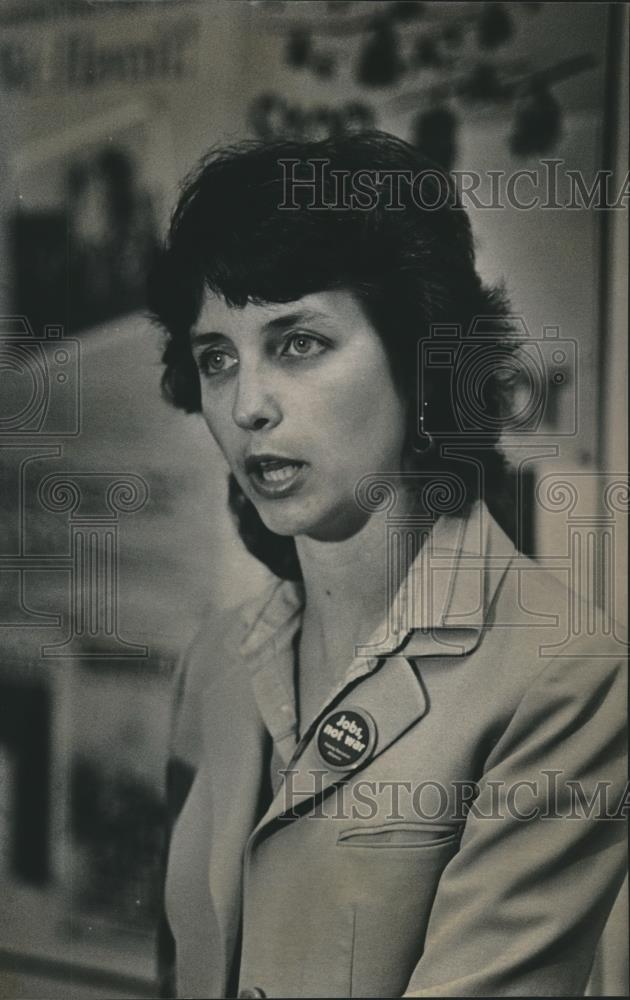 1983 Press Photo Sonia Frenata, Socialist Workers Party Candidate for Mayor - Historic Images