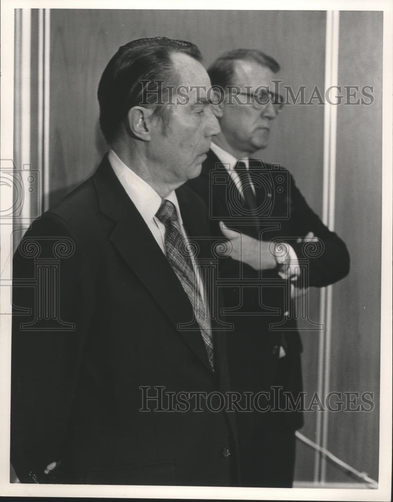 1986 Press Photo United States Attorney Frank Donaldson, Cecil Moses - abna28032 - Historic Images