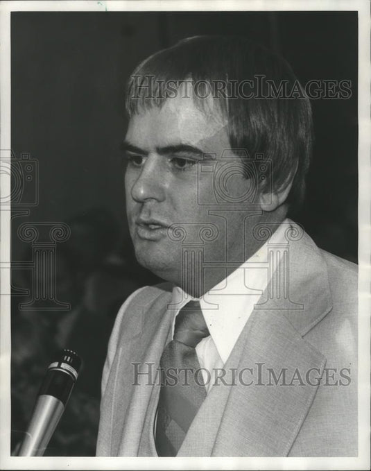 1977 Press Photo Roger Dutton, Morgan County Teachers Association - abna28107 - Historic Images