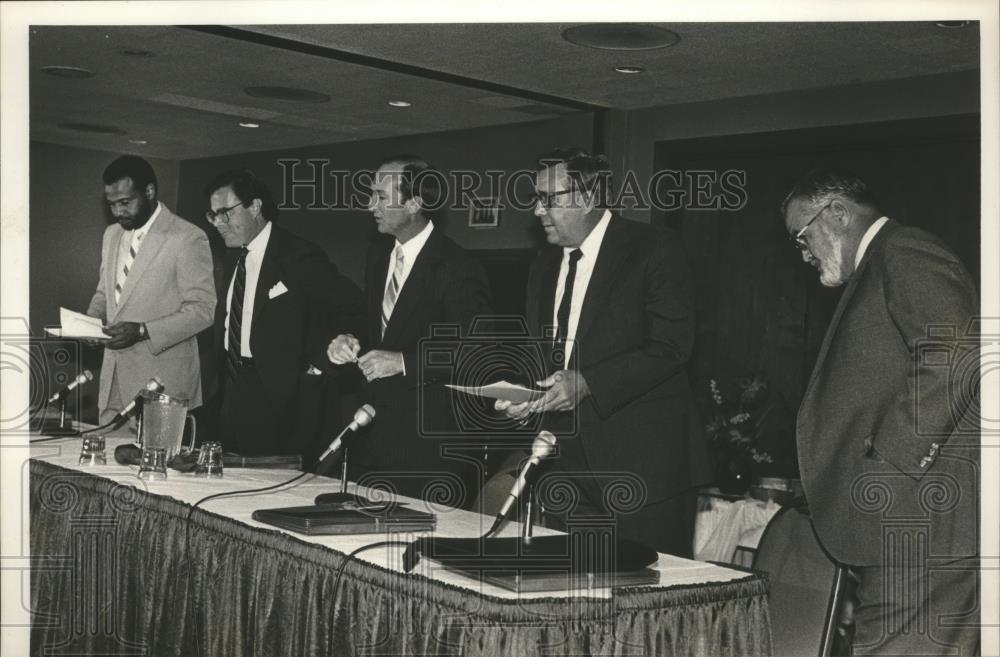 1986 Press Photo Members of the Democratic Committee, Alabama - abna28469 - Historic Images