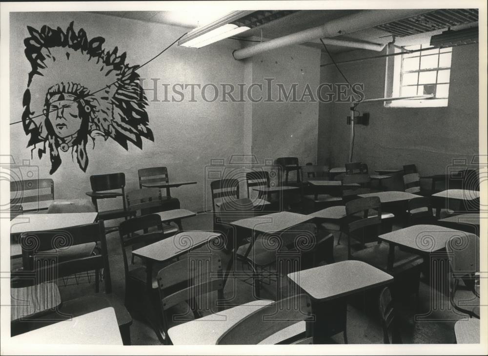 1991 Press Photo Room in basement at Carrollton High School - abna28522 - Historic Images