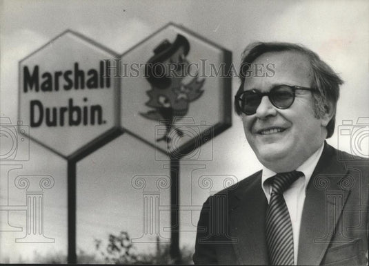1979 Press Photo Marshall Durbin, Jr., Receives Presidential Award, Alabama - Historic Images