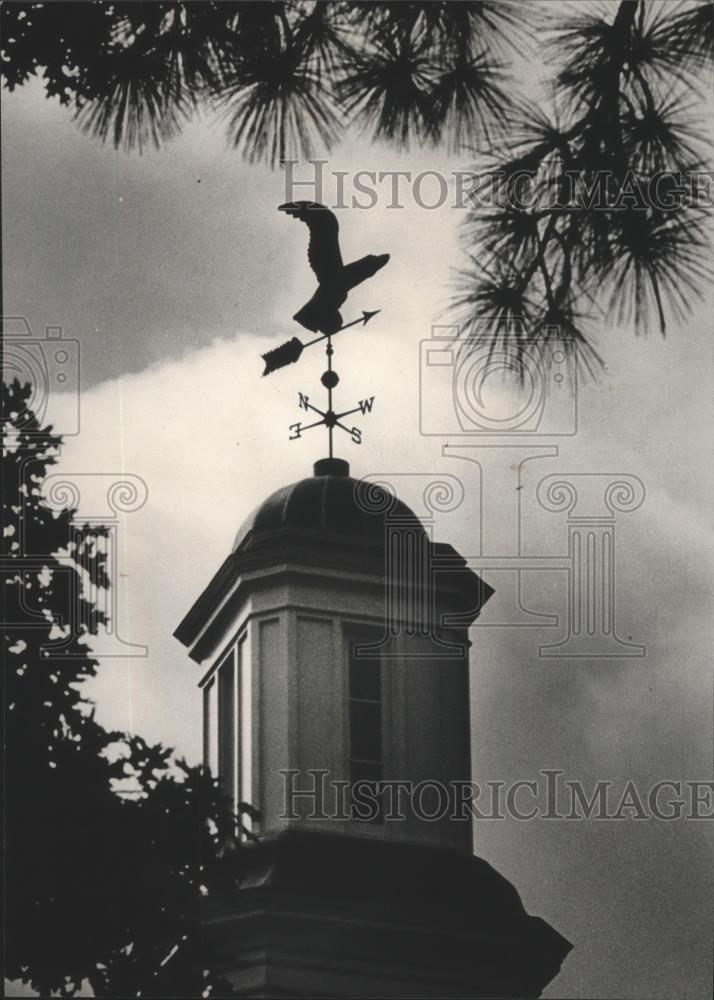 1984 Press Photo Eagle Weather Vane Atop Building At Shoal Creek Golf Course - Historic Images