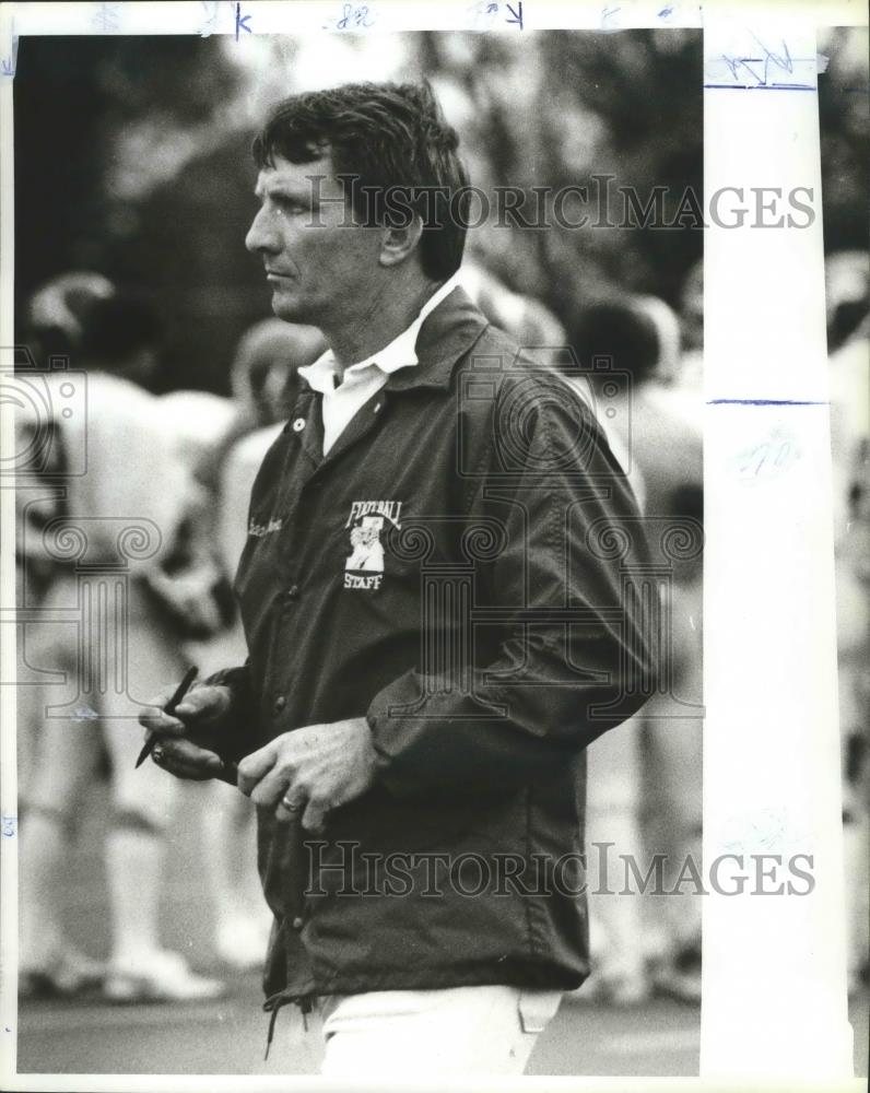 Press Photo University Of Alabama Head Football Coach Ray Perkins At Practice - Historic Images