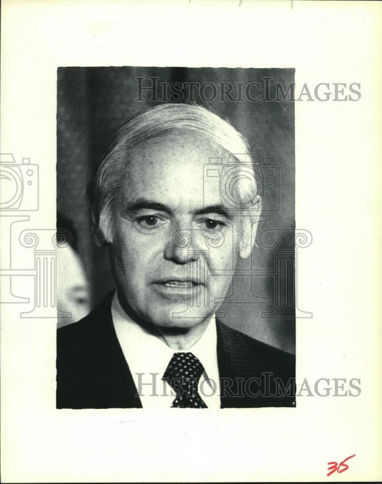 1980 Press Photo William Smith press conference, Reagan's attorney, Washington. - Historic Images