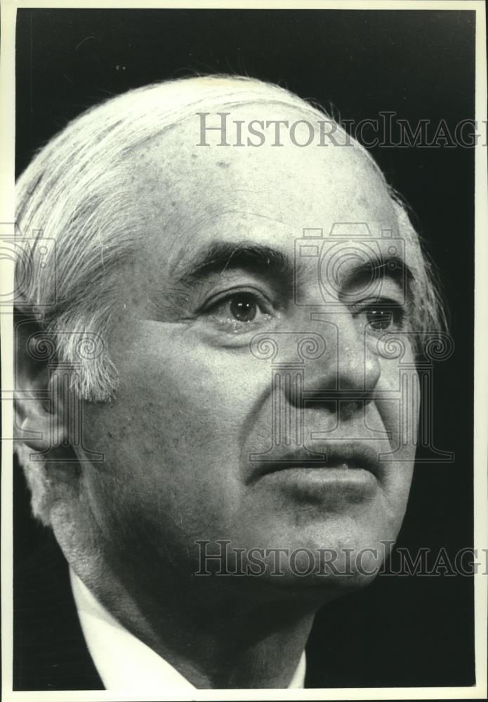 1981 Press Photo William Smith appearing at confirmation hearing, Washington. - Historic Images