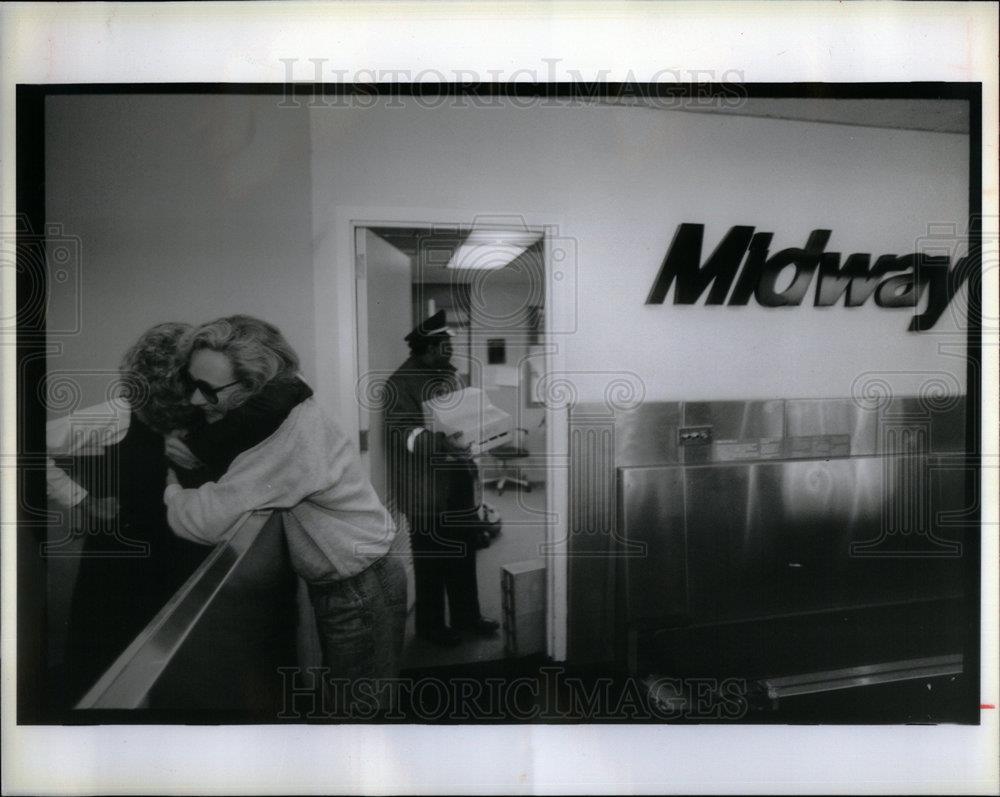 1991 Press Photo Midway Annie airport airlines - DFPD73687 - Historic Images