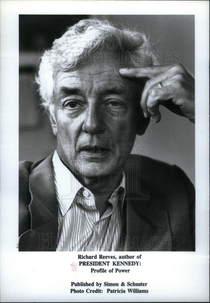 1993 Press Photo Richard Reeves writer author Kennedy - DFPD20117 ...