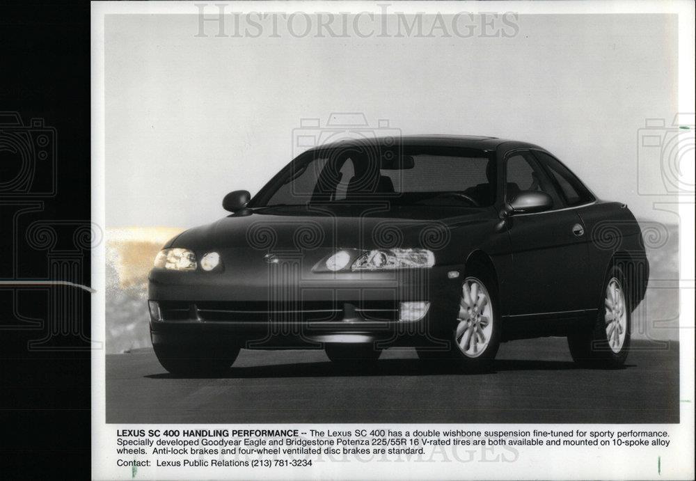 1991 Press Photo Lexus SC 400 sporty automobile - DFPD73251 - Historic Images