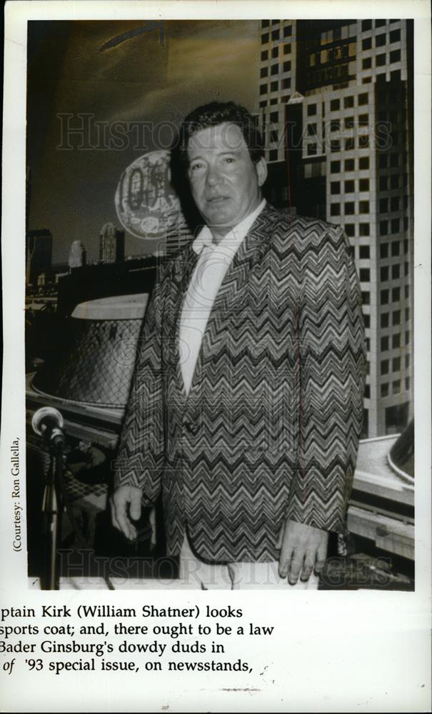 1993 Press Photo William Shatner actor musician author - dfpd36675 - Historic Images