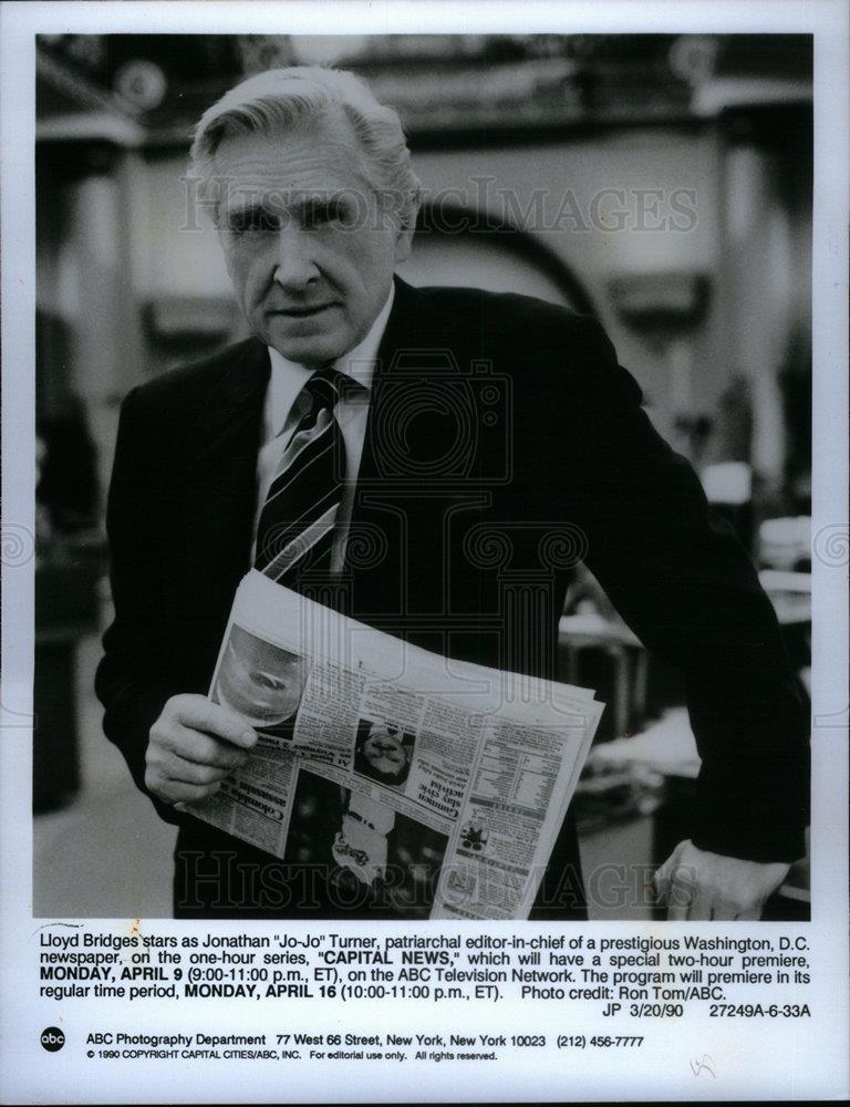 1990 Press Photo Lloyd Bridge editor Capital News ABC - DFPD21113 - Historic Images