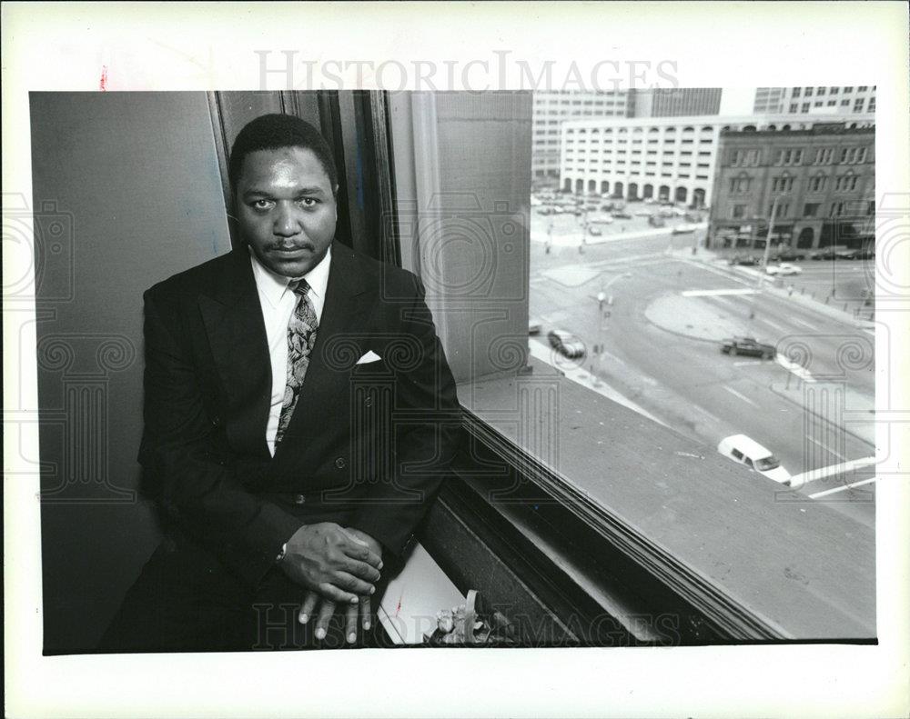 1993 Press Photo George Cushingberry Michigan Represent - dfpd49129 - Historic Images