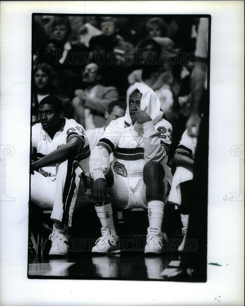 1991 Press Photo Mark Aguirre basketball player - DFPD17135 - Historic Images