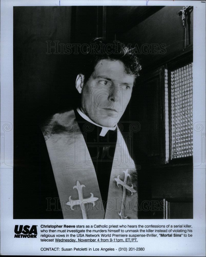 1992 Press Photo Christopher Reeve Actor - DFPD20247 - Historic Images