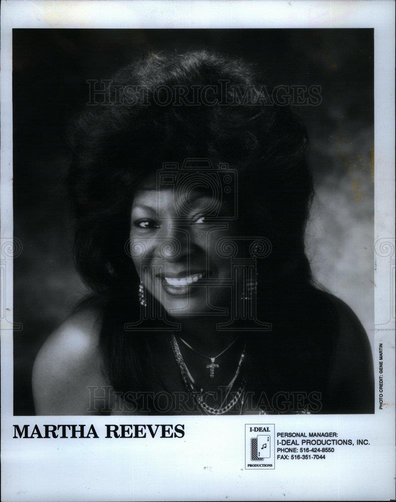 1992 Press Photo Martha Reeves - DFPD20141 - Historic Images