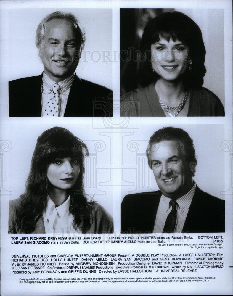 1994 Press Photo Richard Dreyfuss Holly Hunter Laura - DFPD17197 - Historic Images