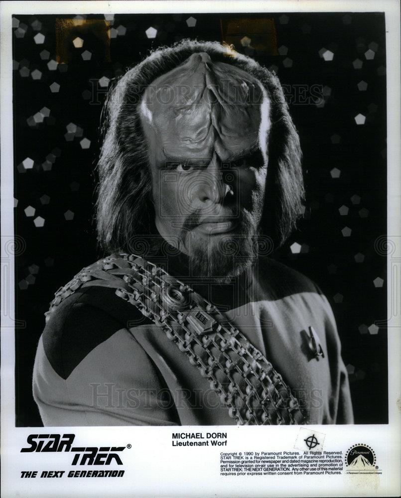 1992 Press Photo Michael Dorn Star Trek Klingon Worf - DFPD00799 - Historic Images