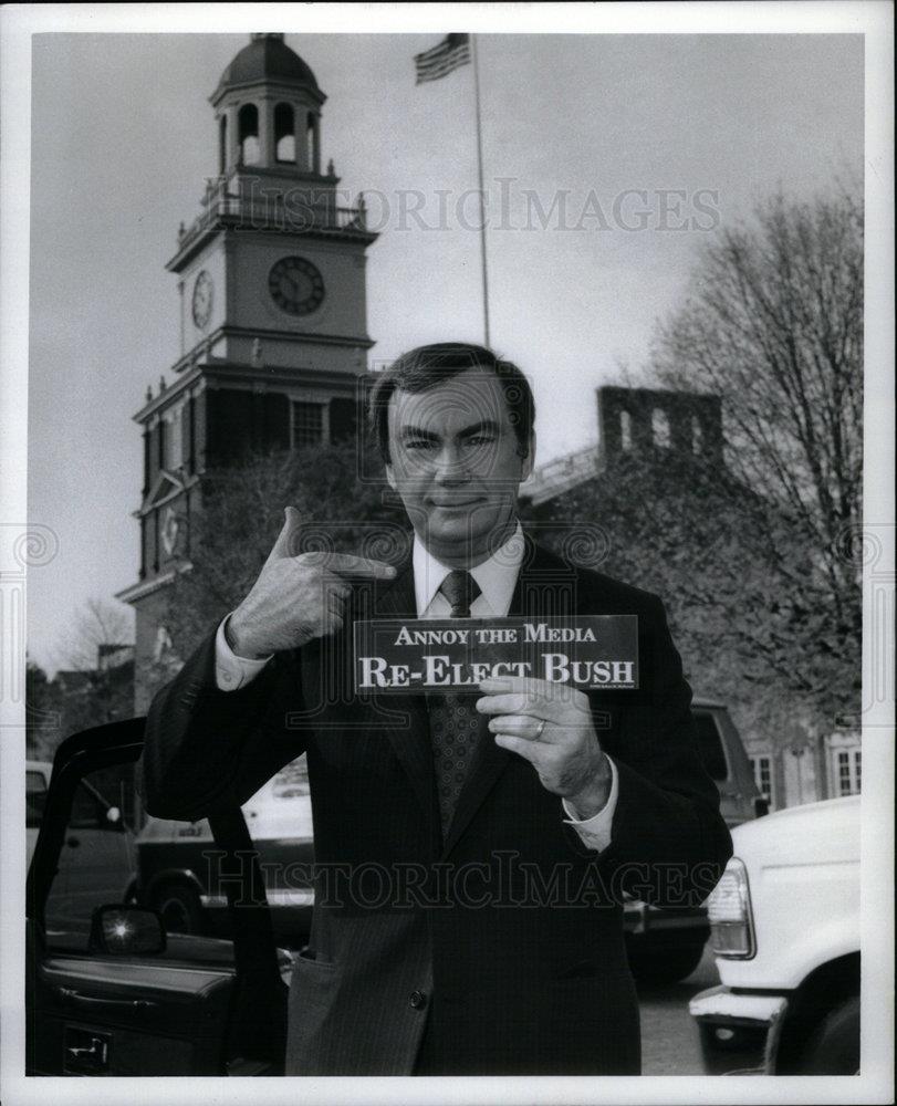 1992 Press Photo Sam Donaldson Reporter News Anchor ABC - DFPD01011 - Historic Images