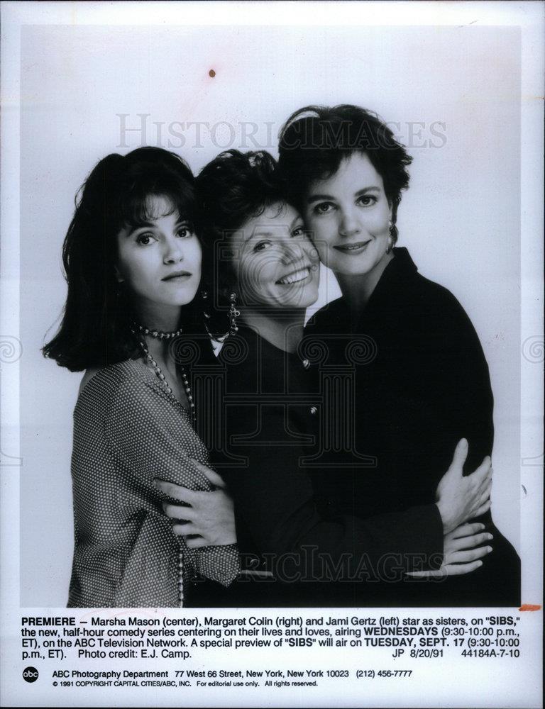 1991 Press Photo Marsha Mason , Sibs - DFPD16451 - Historic Images