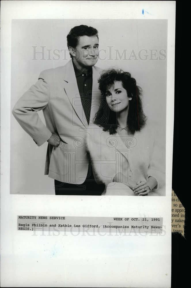 1991 Press Photo Philbin Regis &amp; Kathie Lee Tom Jones - dfpd36913 - Historic Images