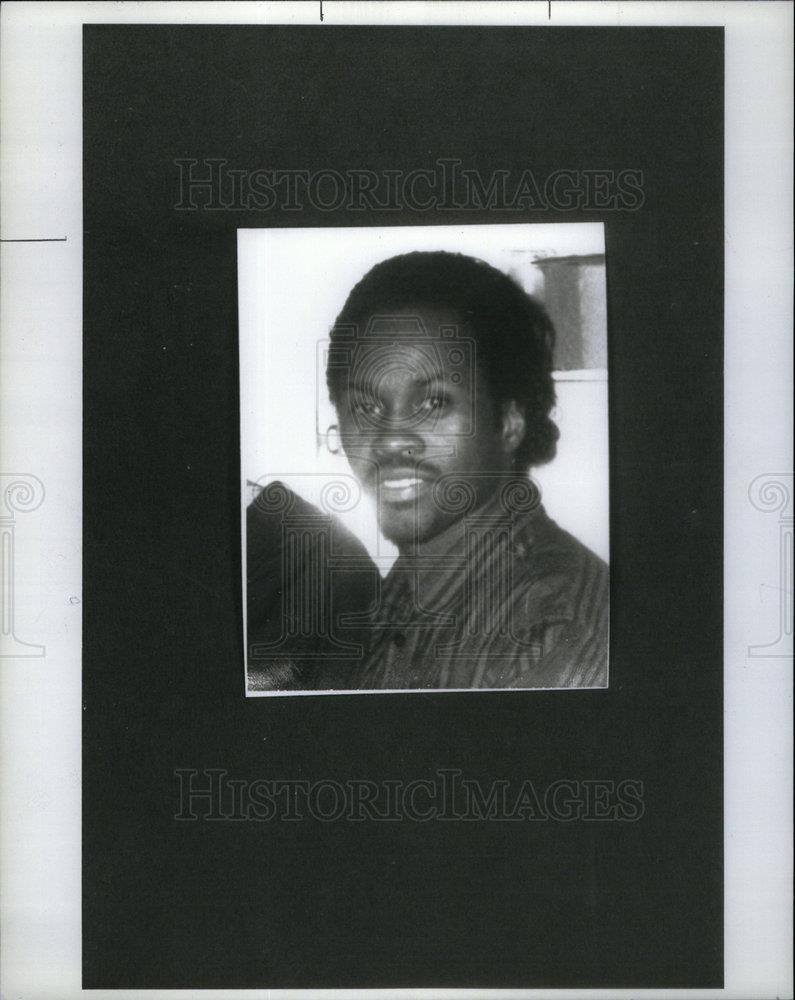 1991 Press Photo Bernard Nealy most wanted Michigan - DFPD07199 - Historic Images