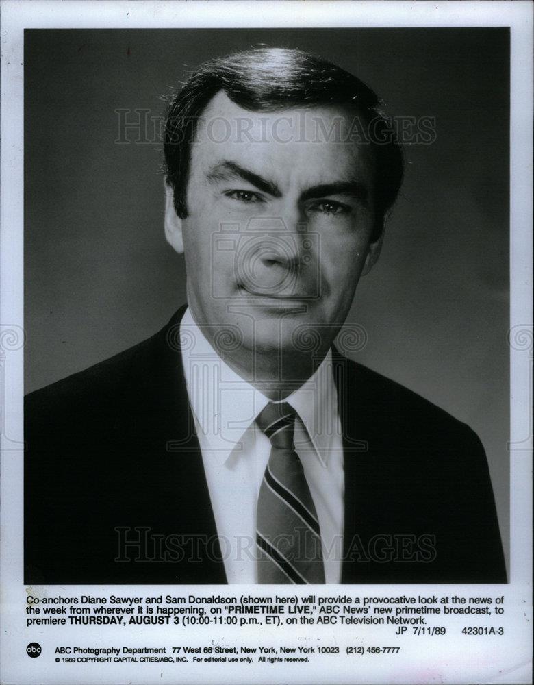 1994 Press Photo Sam Donaldson primetime live ABC news - DFPD01009 - Historic Images