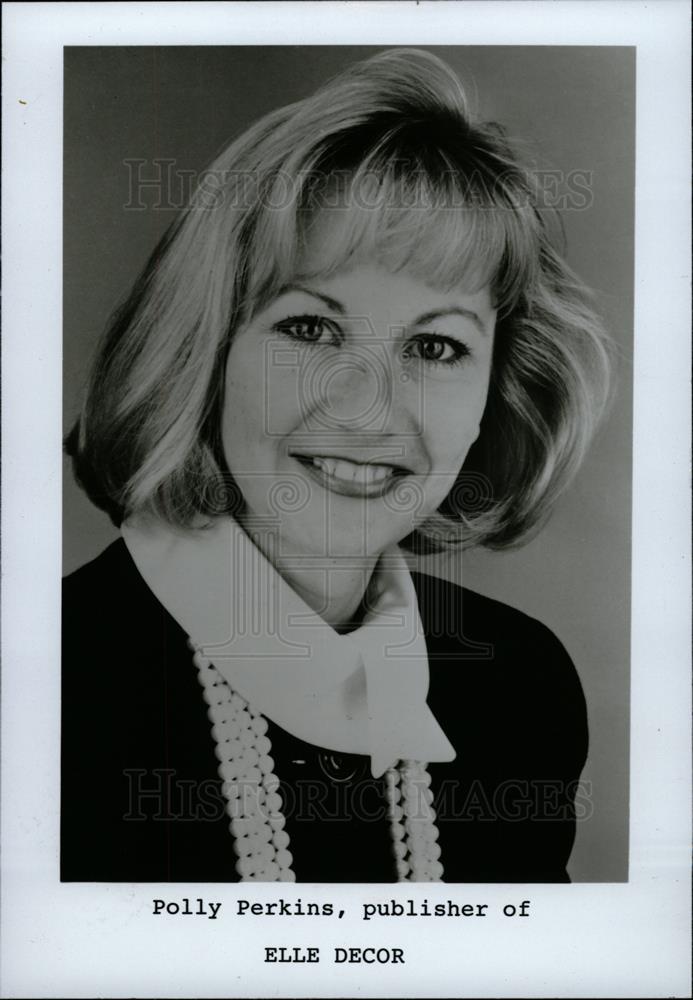 1990 Press Photo Polly Perkins Publisher Elle Decor - dfpd41849 - Historic Images