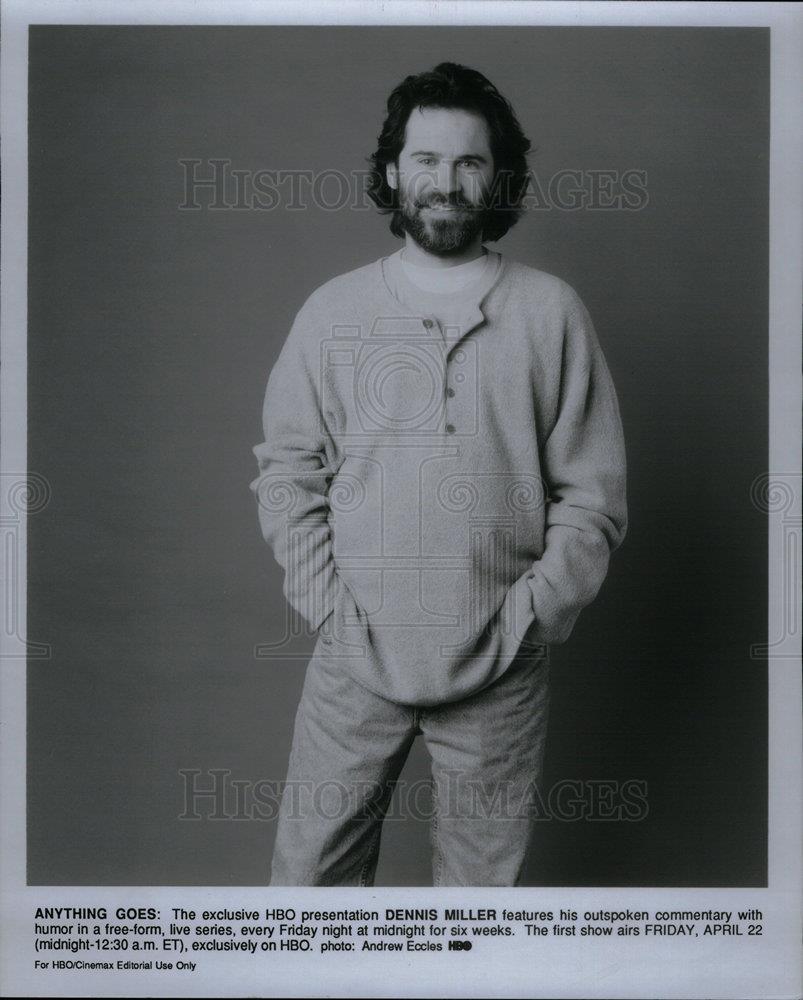 1995 Press Photo Dennis Miller comedian actor - DFPD11955 - Historic Images