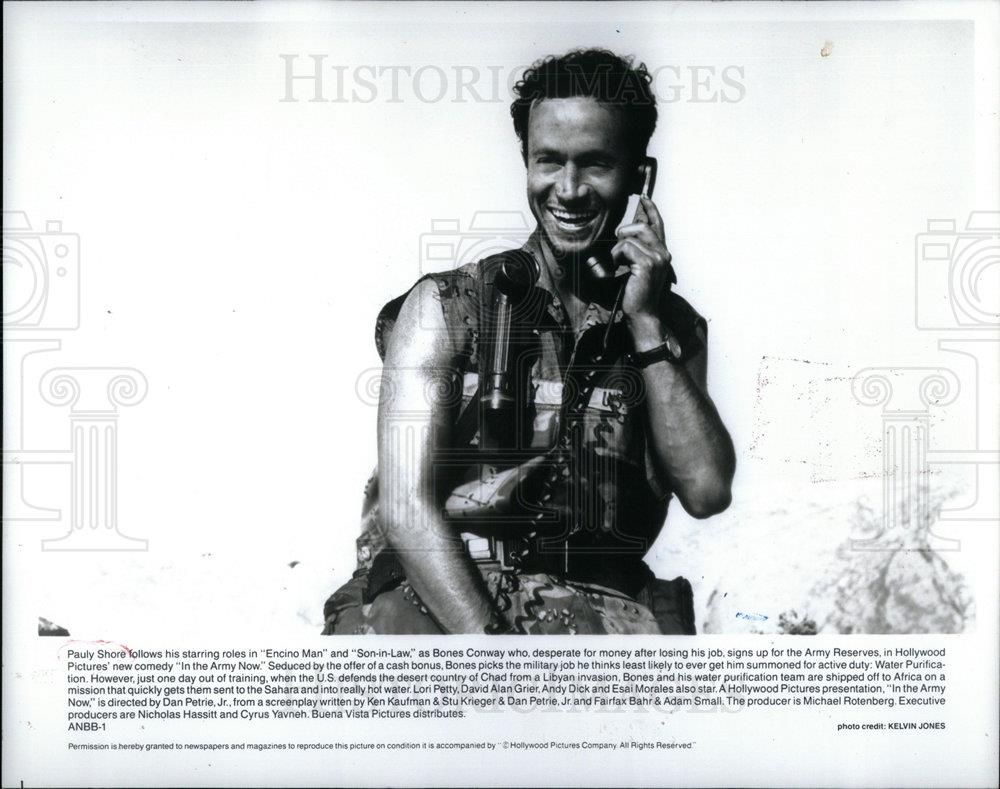 1994 Press Photo Pauly Shore actor Army Now film - DFPD71417 - Historic Images