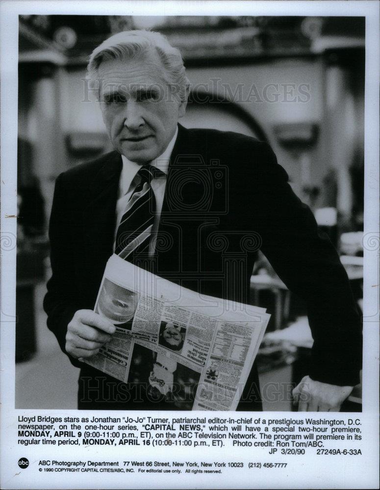 1990 Press Photo Lloyd Vernet Bridges television series - DFPD21111 - Historic Images