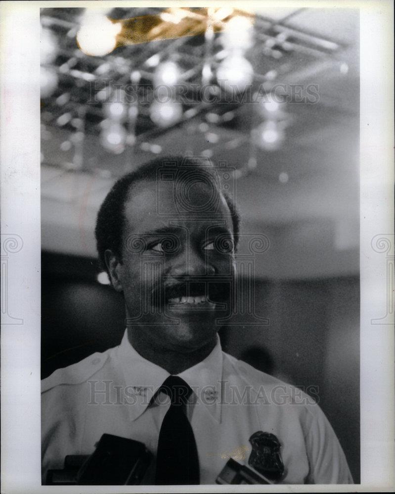 1991 Press Photo Stanley Knox Police Chief - DFPD00033 - Historic Images