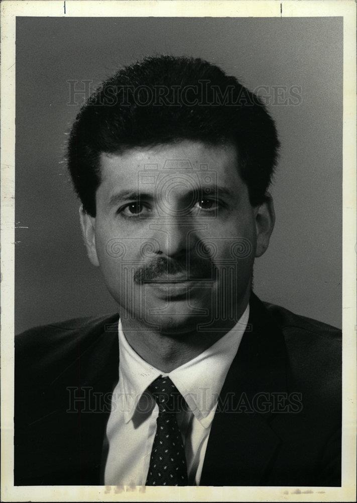 1990 Press Photo Fems State Hockey- Bob Mancini, Coach - dfpd29091 - Historic Images