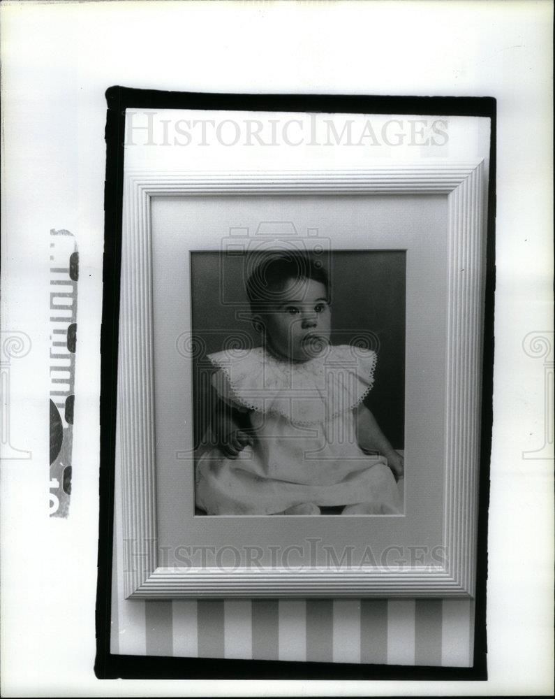 1993 Press Photo baby Jessica portrait wall family home - DFPD13809 - Historic Images