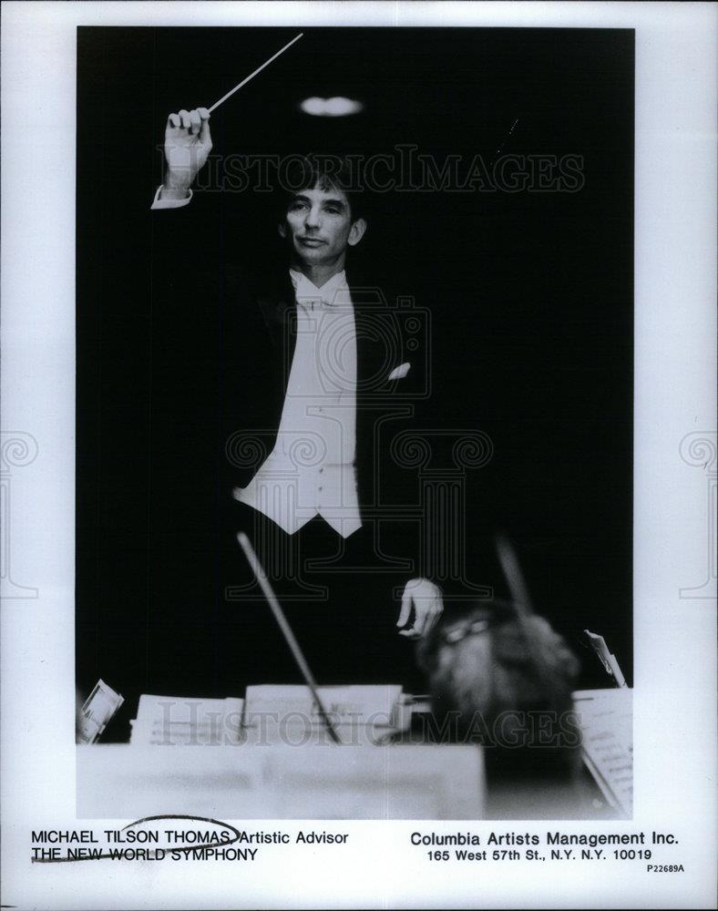 1991 Press Photo Michael Tilson Thomas Pianist - DFPD58785 - Historic Images