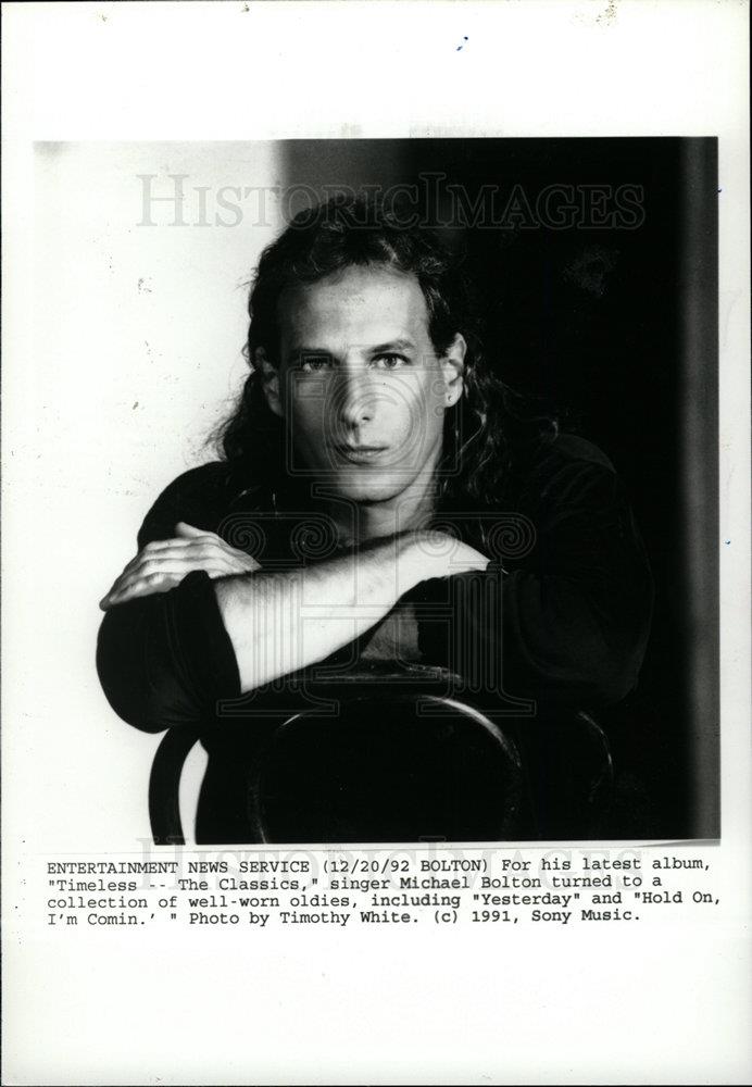 1993 Press Photo Michael Bolton Musician - dfpd28641 - Historic Images