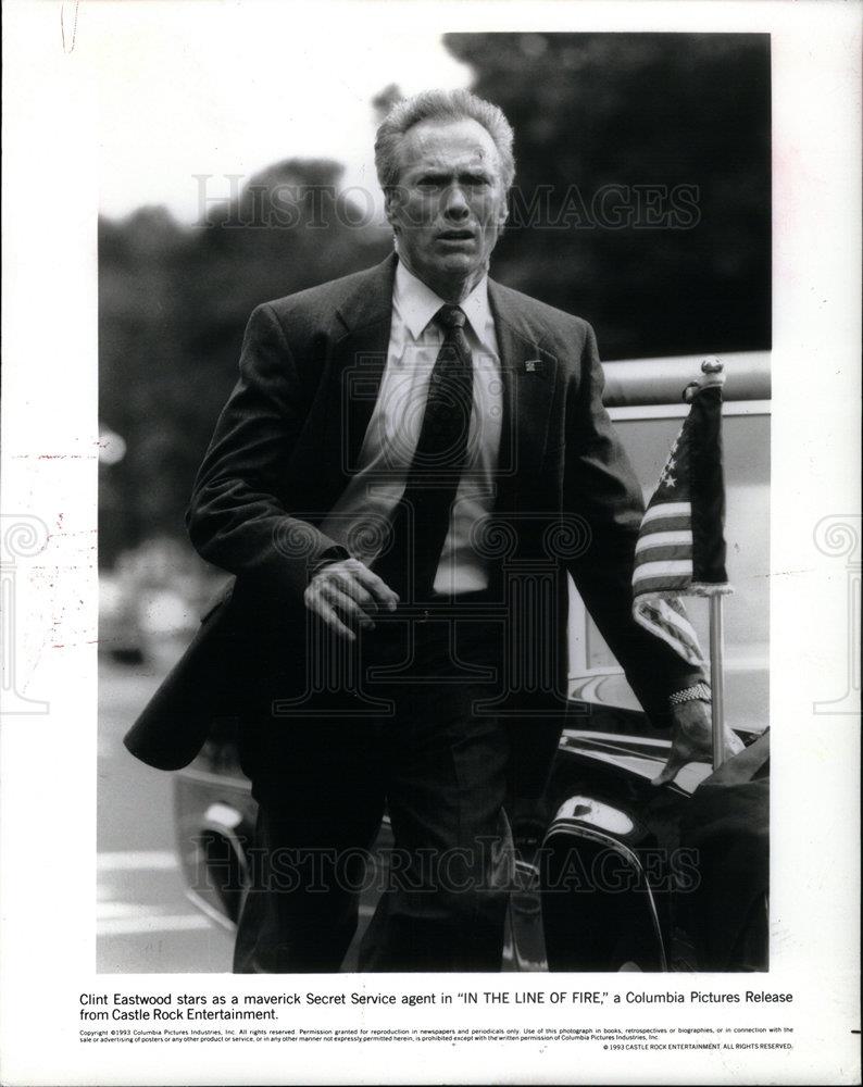 1993 Press Photo Clint Eastwood actor Line of Fire film - DFPD01531 - Historic Images