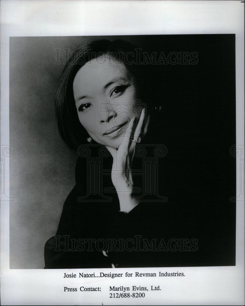 1990 Press Photo Josie Natori Designer - DFPD06027 - Historic Images