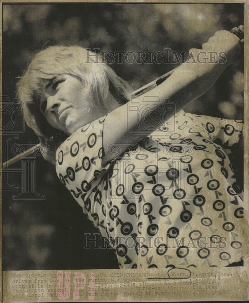 1974 Press Photo Kathy Ahern Professional Golfer LPGA - RRQ18323 - Historic Images