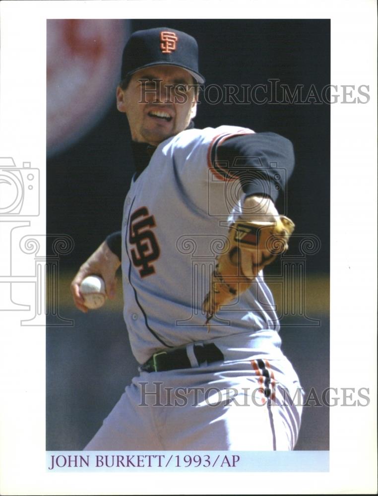 1993 Press Photo John Burkett Major League Baseball - RRQ18329 - Historic Images
