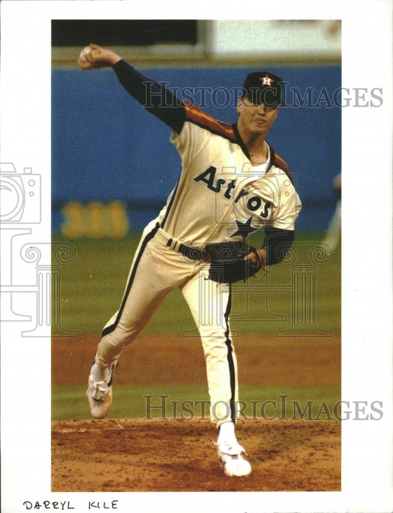 Press Photo Darryl Kile Baseball Houston Astros - RRQ18347 - Historic Images