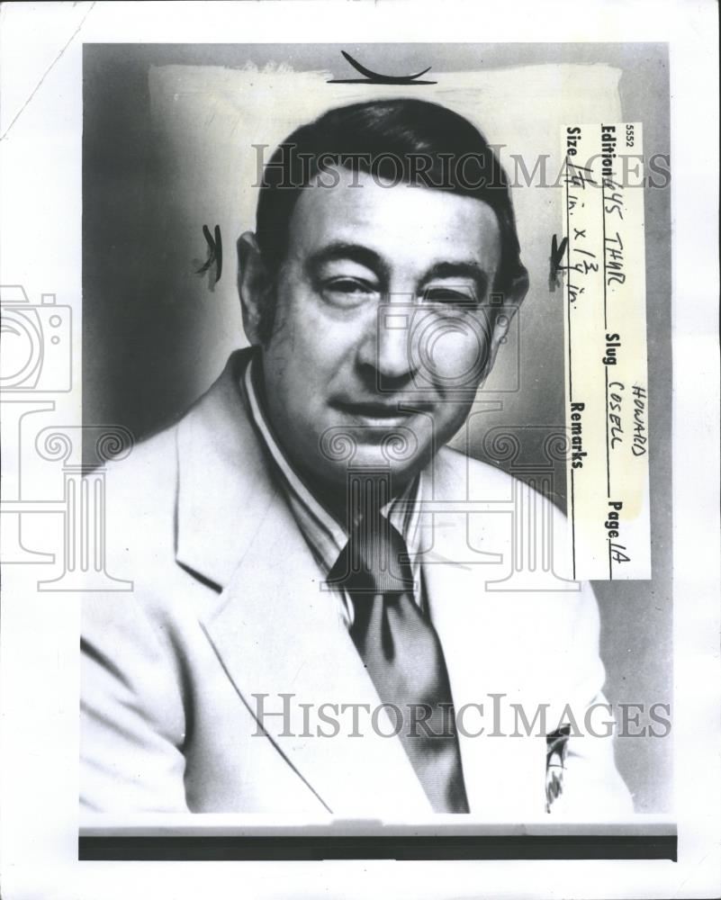 1973 Press Photo Howard Cosell Sports Journalist. - RRQ18587 - Historic Images