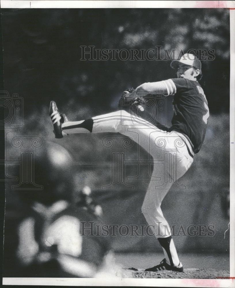 1976 Press Photo Steve Kultcharch Pitcher Brother Rice - RRQ18599 - Historic Images