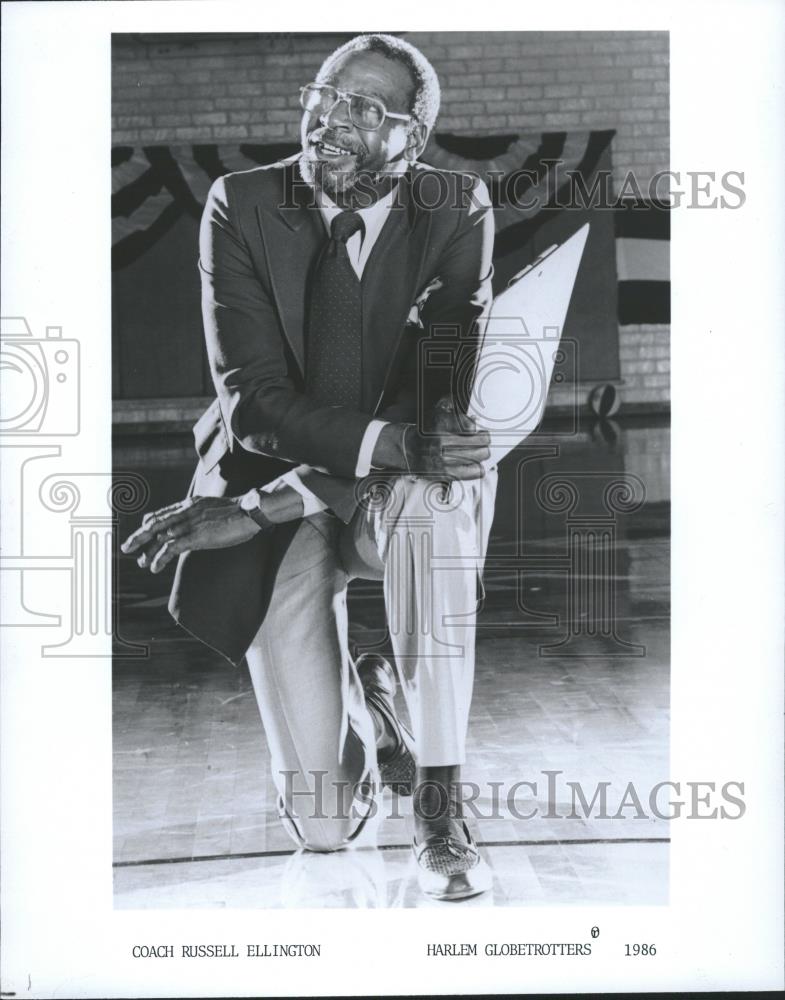 1986 Press Photo Russell Ellington Harlem Globetrotters - RRQ18671 - Historic Images
